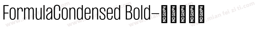 FormulaCondensed Bold字体转换